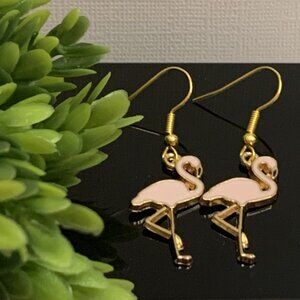 Flamingo Earring, Flamingo Jewelry, Florida Earrings, Gift Idea, Silly Animal